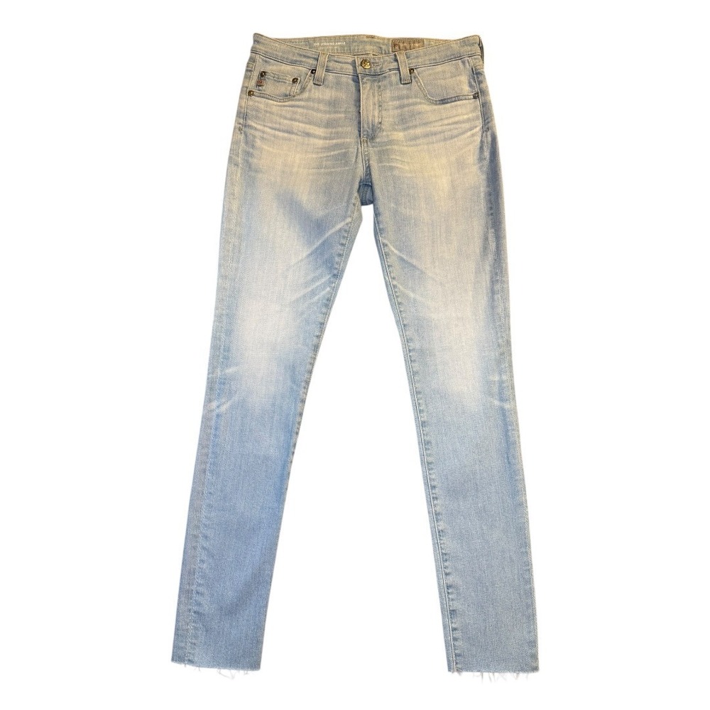 AG Adriano Goldschmied The Legging Ankle Jeans 27 Yrs Panorama Raw Hem 27R Light
